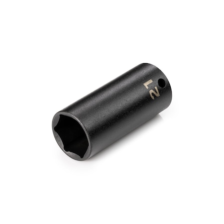 Tekton 3/8 Inch Drive x 21 mm Deep 6-Point Impact Socket SID13121